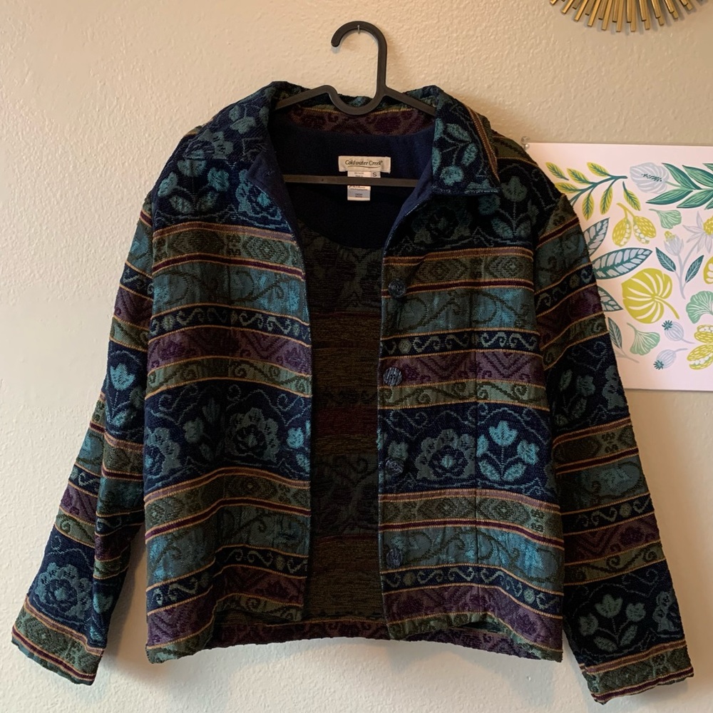 Vintage Floral Embroidered Jacket
